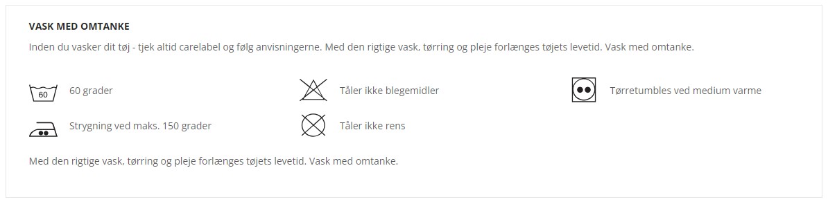 ID Vaskeanvisning   PRO